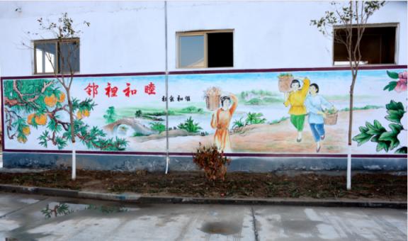 金平乡镇文化墙 乡风文明焕发新活力