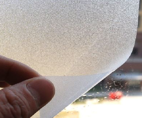 金平玻璃门外面粘广告用什么材料好？